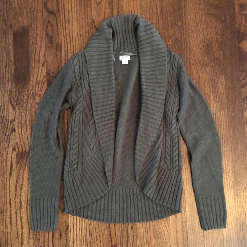 Mossimo Supply Co. Cable Knit Open Cardigan
